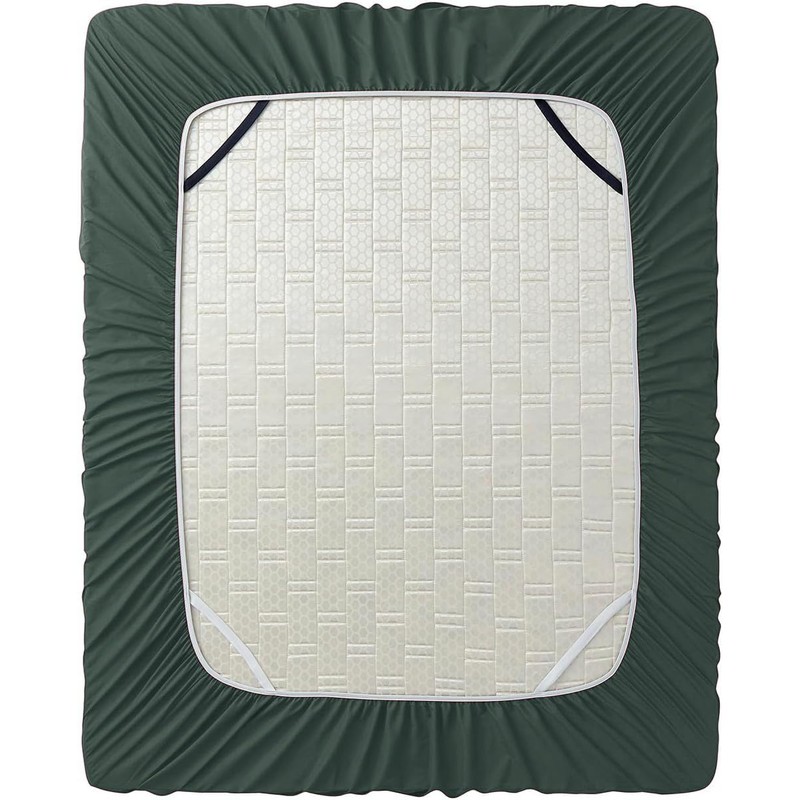 Hearth & Harbor Green Fitted Sheet Queen Size, Extra Deep