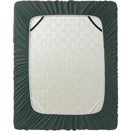 Hearth & Harbor Green Fitted Sheet Queen Size, Extra Deep Pocket Queen Fitted Sheet Only, 1800 Microfiber Fitted Bed Sheet, Ultra Soft Fitted Queen Sheet Fits up to 24 '' Mattress