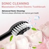 MAXWISDOM Electric Toothbrush - 2 Pack Electric Toothbrush for Adults