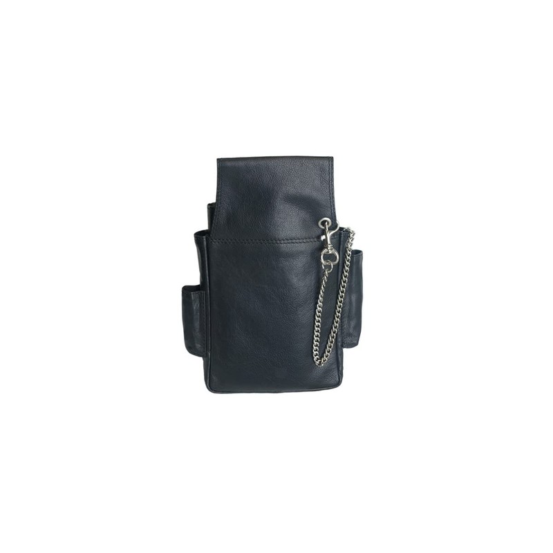 Waiter's Bag Leather Black for Waiter's Purse Sturdy Waiter's Holster