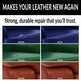 Malviani Leather Repair Kit Dark Red - Couch Car Seat Sofa Furniture Chair Bag