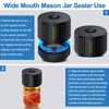 LOVE MOMENT Electric Mason Jar Vacuum Sealer Kit for Wide