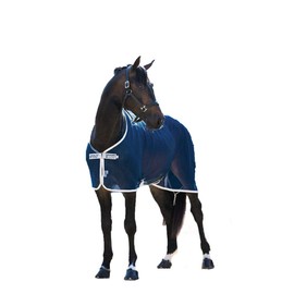 Horseware Amigo Net Cooler - Navy/Silver, Size: 125