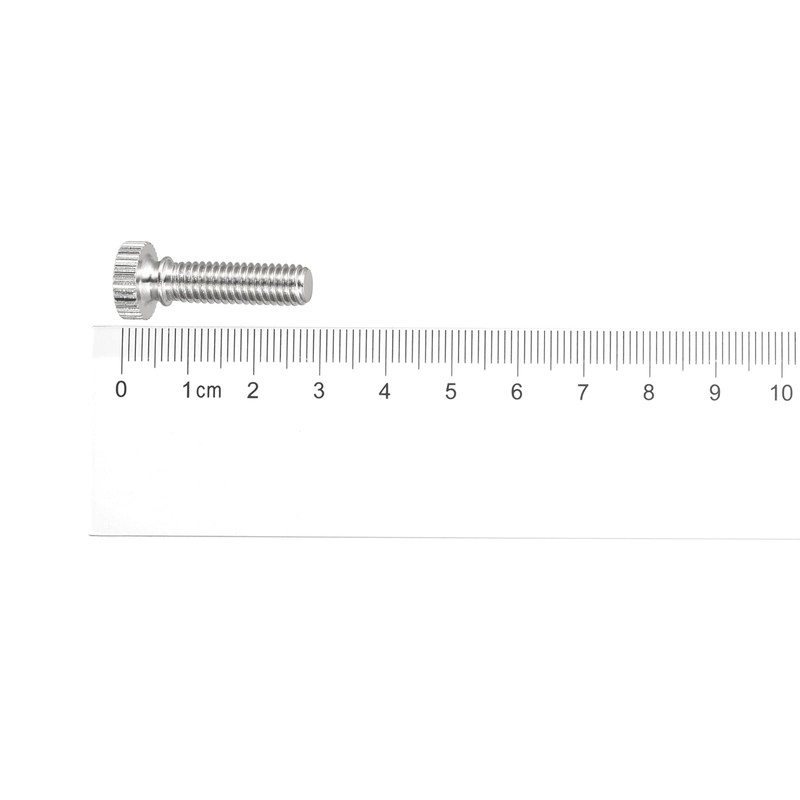 uxcell Knurled Thumb Screws, M6x20mm Brass Shoulder Bolts Grip Knobs