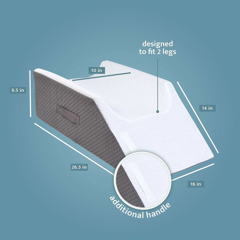 High-Density Foam Double Leg Elevation Pillow - Stylish Recovery Redefined