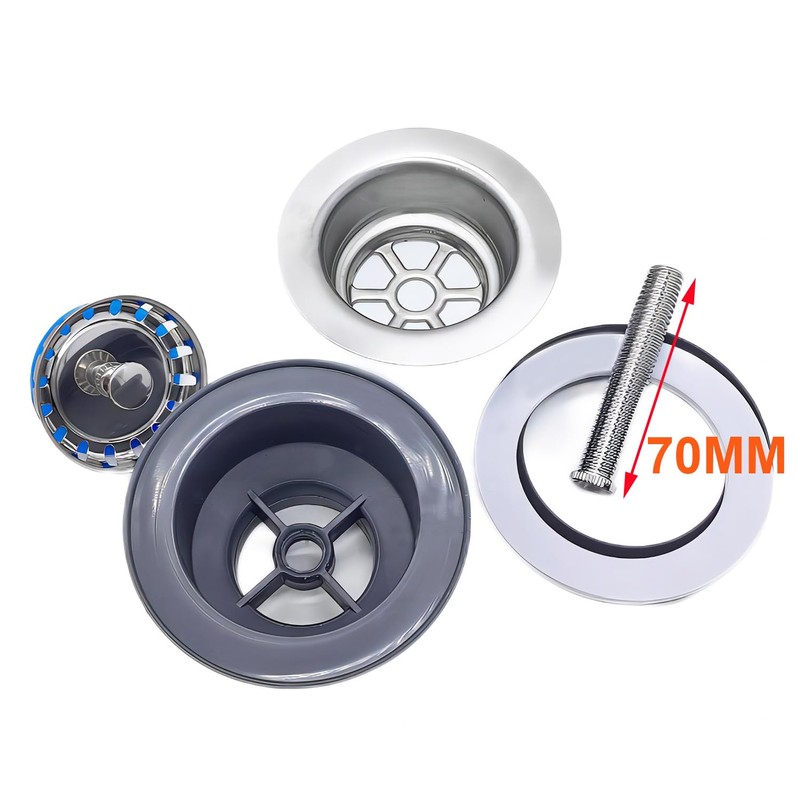 Qrity 84MM Sink Collection, Stainless Steel and PVC Kitchen Sink