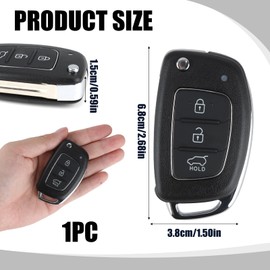 3 Button Car Key Case, Foldable Key Case, Car Key Case, Key Case for Hyundai i20 i30 ix20 ix35 Tucson Santa Fe Car Key