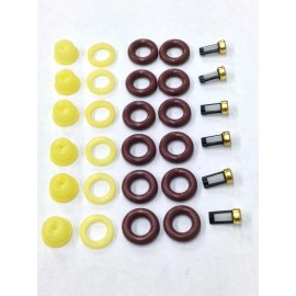 UREMCO FUEL INJECTOR REPAIR KIT O-RINGS PINTLE CAPS SPACER FILTERS JAGUAR XJ6 3.6 4.0