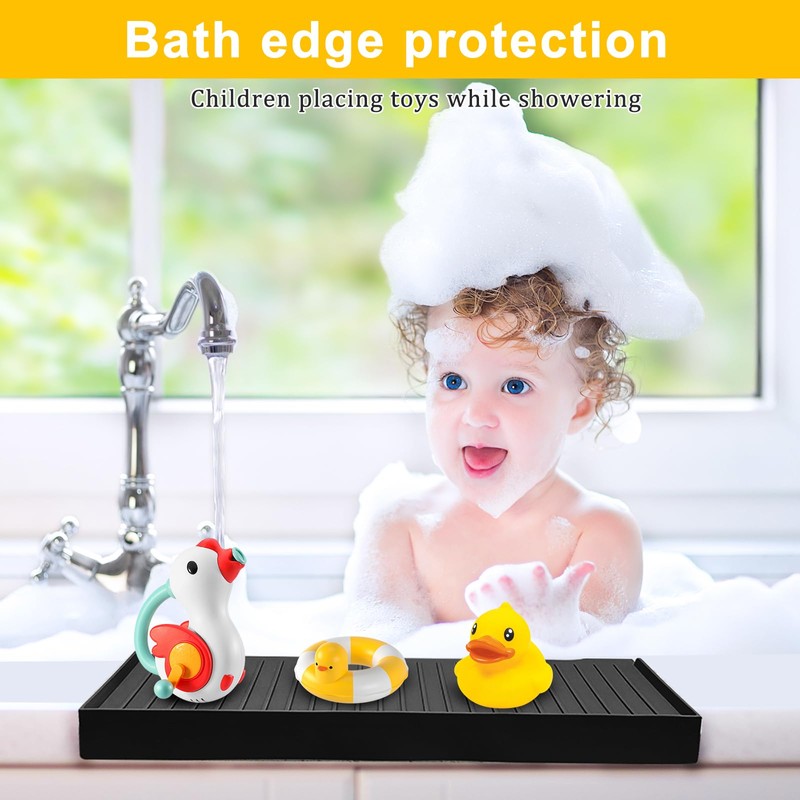 Kitlers Silicone Edge Protectors - Multifunction Sink Accessories, Splash Guard