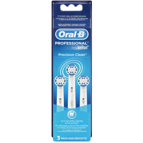 Oral B Precision Clean Electric Toothbrush Replacement Brush Heads - 3 ct (Pack of 2)