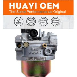 Huayi OEM Carburetor Compatible with Compatible with Huskee Push Lawn Mower Model 11A-A0JC031 Replacement Carb