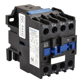 Heschen AC Contactor, CJX2-2510, 24V 50/60Hz Coil, 3P, 3 Pole, Normally Open, Ie 25A, Ue 380V