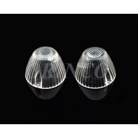 Unbranded 2) Clear Bullet Style Turn Signal Lens Front R/L Fits VW Type3/Karmman Ghia