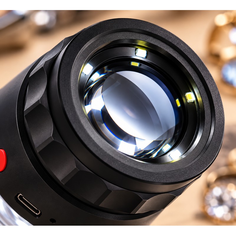 10X Jeweler Loupe for Detail Inspection – Rechargeable K9 Optical