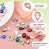 sourcing map 80Pcs 10 x 14 mm Teardrop Rhinestones Acrylic