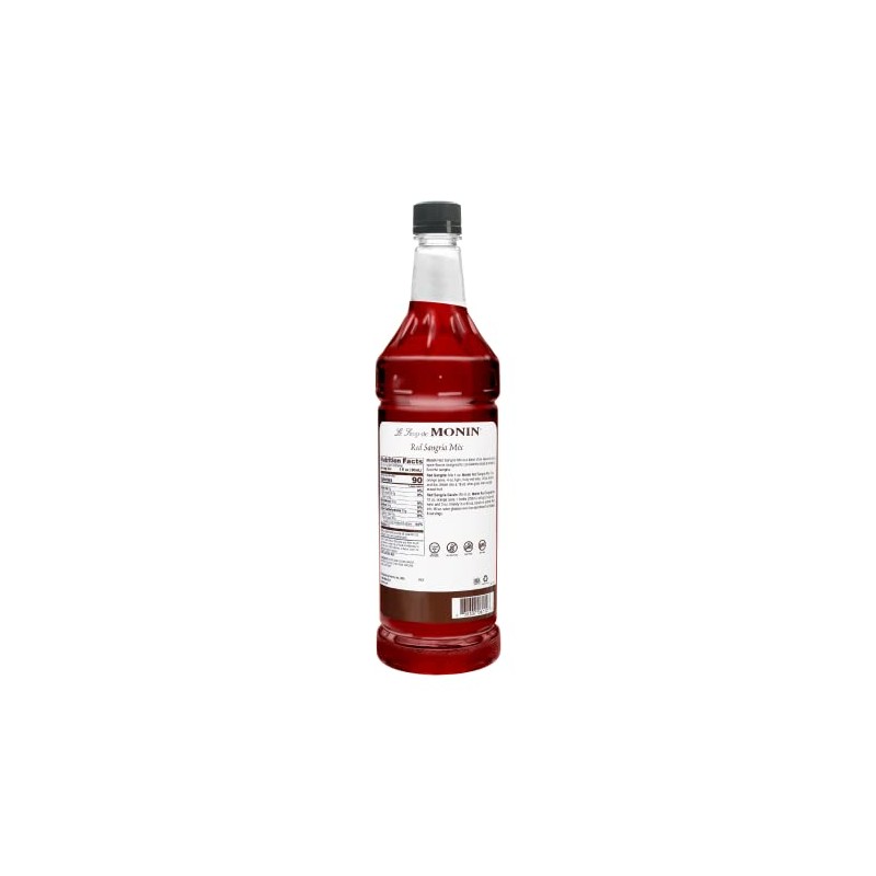 Monin Flavored Syrup, Red Sangria Mix, 33.8-Ounce Plastic Bottle (1