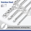 Prosteel Mens Chain Necklace for Man Stainless Steel Chains Minimalist