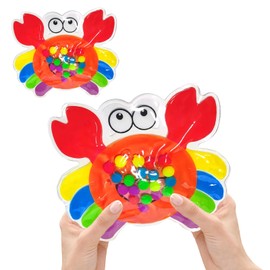 Colour Sorting Toys for Toddlers, Autism Toys, Sensory Toys, Decompression Water Bag Crab Toy, Improve Fine Motor Skills, Learning Ability and Focus and Color Discrimination Ability