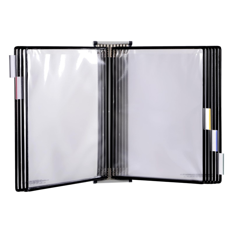 Tarifold® Wall Mounted Reference and Display System, 10 Letter-Size Pockets,