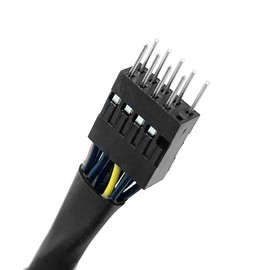 Gintai USB 9-Pin Male Motherboard to USB 2.0 Type A Male 9-Pin USB Motherboard Male Header to Single USB 2.0