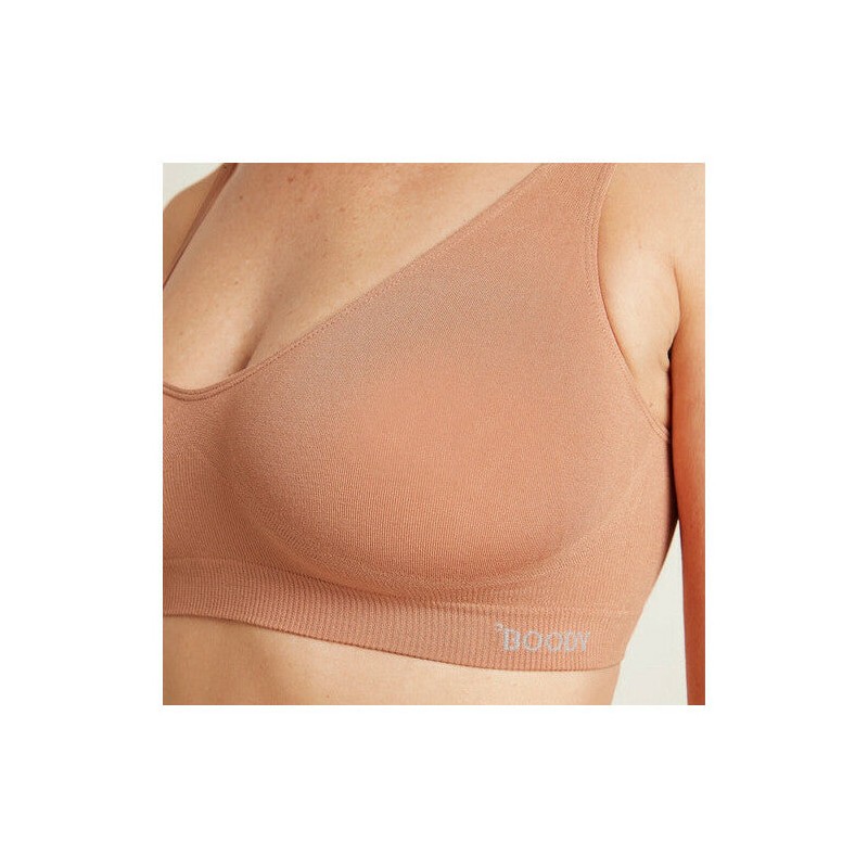 Boody Seamfree Crop Bra, White / XL