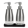 Gaussra Kitchen Soap Dispenser Set with Silicone Tray and Stickers