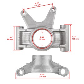 Caltric Rear Left Knuckle w/ Bearing Bushings for Polaris Scrambler XP 1000 2014 - 2020