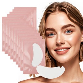 100 Pair V Shape Under Eye Gel Pads Hydrogel Eye Patches For Eyelash Extension, Lint Free Under Hydrogel Eye Mask Pads Lash Extension Supplies(Pink)