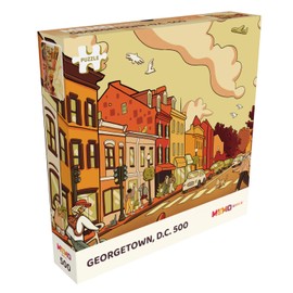 500 Piece Jigsaw Puzzle – Georgetown – Washington, D.C. – 15.8 x 19.7 inches – Premium Quality Printed Cardboard – Numbered Pieces – Suitable for Ages 14+