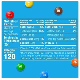 M&M Mini's 52 Oz Chocolate Candy Bulk Jars (2 Pack)