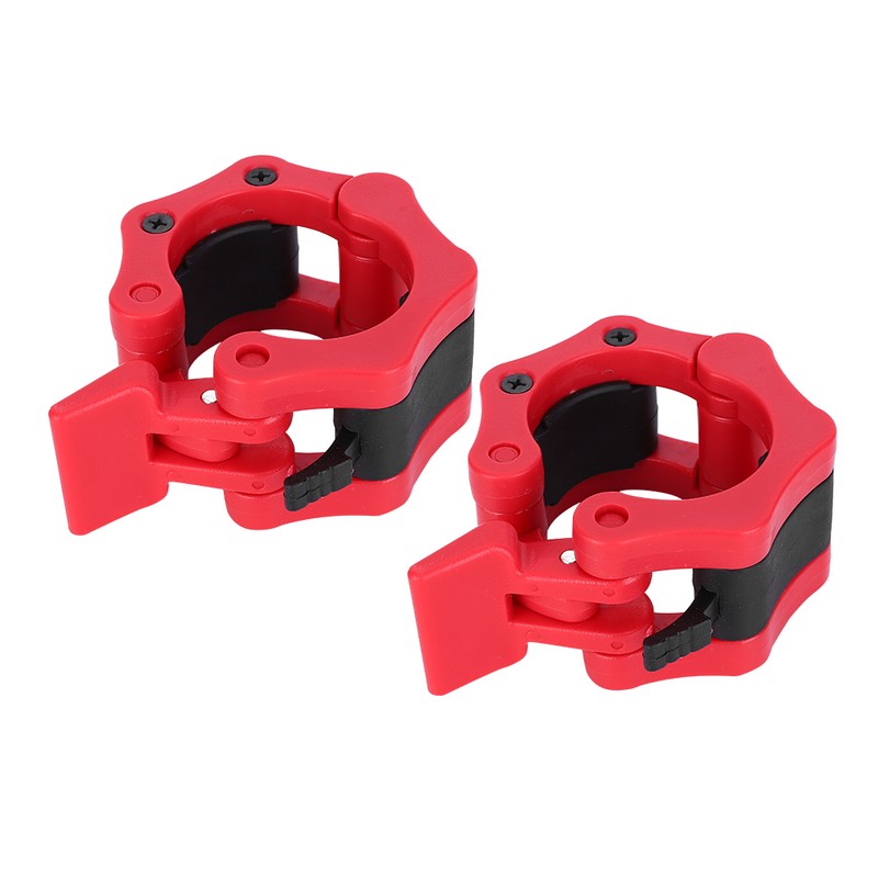 2Pcs Plastic Safe Lock Collars Clip Buckle Weightlifting Barbell Dumbbell
