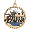 North Cascades National Park 3" Christmas Ornament - Two-Layer Wood