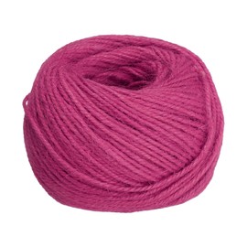 uxcell 164 Feet Natural Jute Twine String,2mm Thin Garden Twine Rope Colored Plant String Cord for DIY Art Crafts Gift Wrapping Decoration Packing Gardening Plant Hanger,Rose Red