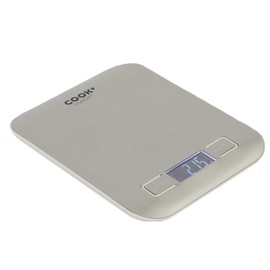 Cook Concept KU6610 Electronic Kitchen Scale Digital Rectangular 5 kg Stainless Steel Grey H1.8 x 14 x 18 cm