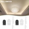 ECSiNG 4Pcs 2x2A 250V On-Off Miniature Mini Pull Cord Switch
