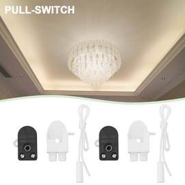 ECSiNG 4Pcs 2x2A 250V On-Off Miniature Mini Pull Cord Switch Side Pull Replacement Home Wall Lamp Ceiling Pull Cord String Switch Bathroom