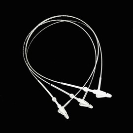 Setaria Viridis Plastic Tags - 1000pcs 5" White Snap Lock Pins - Security Plastic Tags Fasteners for Retail Store Clothing Accessory Price Pins