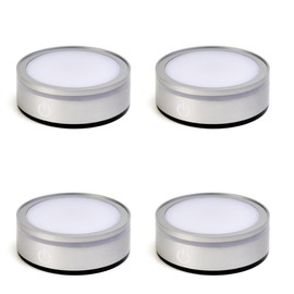 vskikris ‌Museum-Grade Crystal Lighting Base - USB/Battery Touch Control for Window Displays & Wedding Decor set of 4