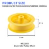 WE12X83 Dryer Idler Pulley Wheel Compatible with GE Whirlpool Kenmore