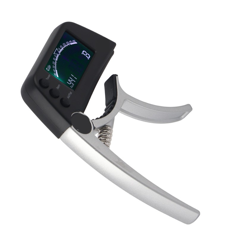 Guitar Capo Tuner Zinc Alloy ABS 2 in 1 Clip
