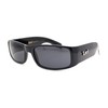 Locs Gangster All Black Classic Rectangular Cholo Sunglasses