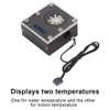 WDXS T4 Computer PC Water Cooler Dual Temperature Monitoring LCD