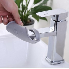 Leaf-Shaped Faucet Extender for Kids' Handwashing Pink 10ea