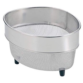 Pearl Metal HB-4158 Triangular Corner Colander, Mini, Stainless Steel, At Aqua