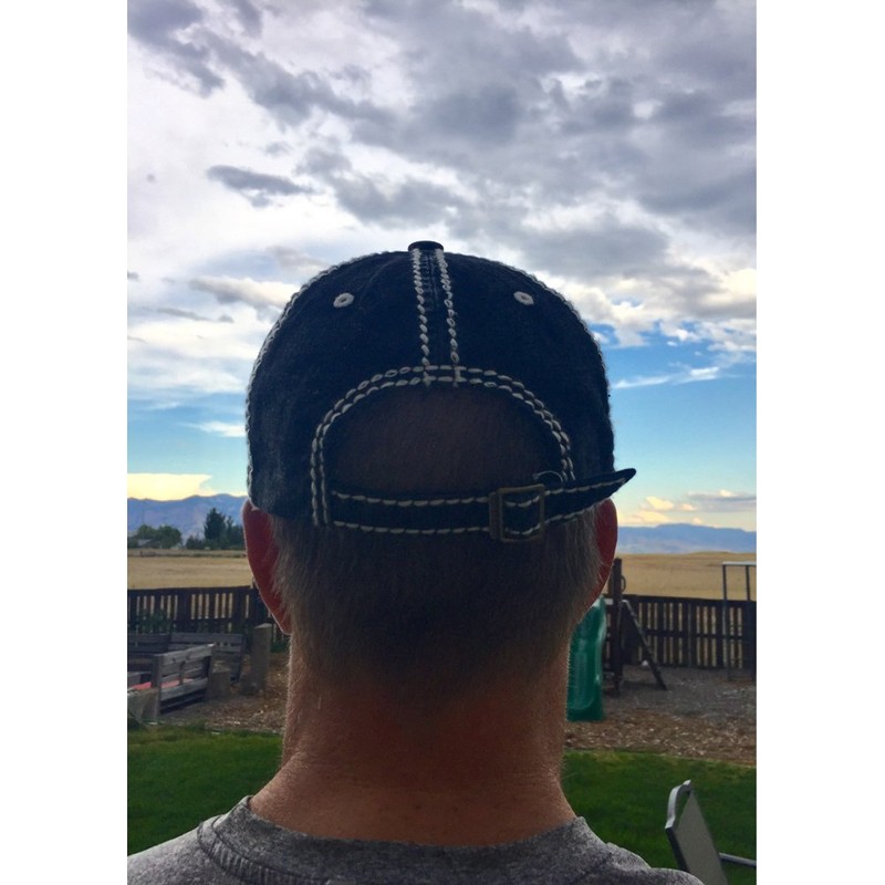 MINAKOLIFE Men Vintage Rock Shark Washed Baseball Cap Hat (Black)