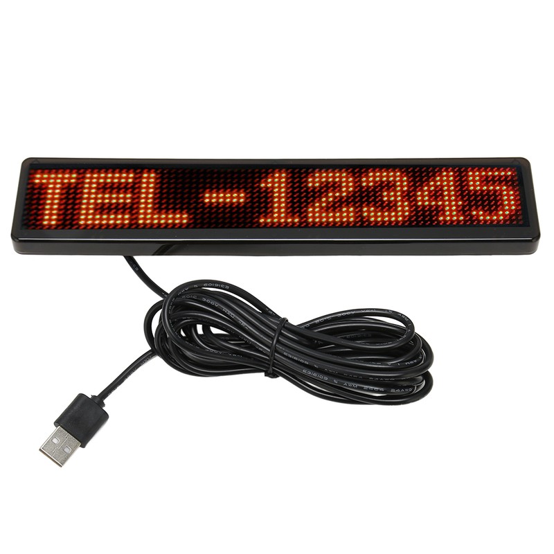 LED Matrix Panel 12x72 Dots Bluetooth APP Control Programmable Scrolling