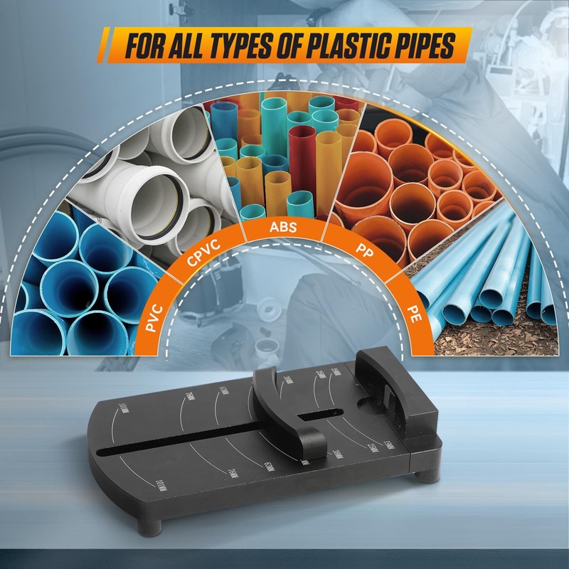 Pipe Deburring Tool, Aluminum Alloy Deburring Tool for Plastic Pipe,