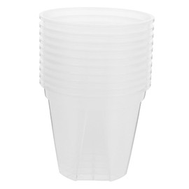 Kisangel Plastic Orchid Pots Set of 10 12cm Outer Diameter 4.7x4.7 Inch Drainage Holes for Indoor Orchid Growing