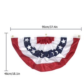 Mumusuki America Flag American Garden Flagpole USA Fan Flag Patriotic Star Stripe Flag Decoration Outdoor