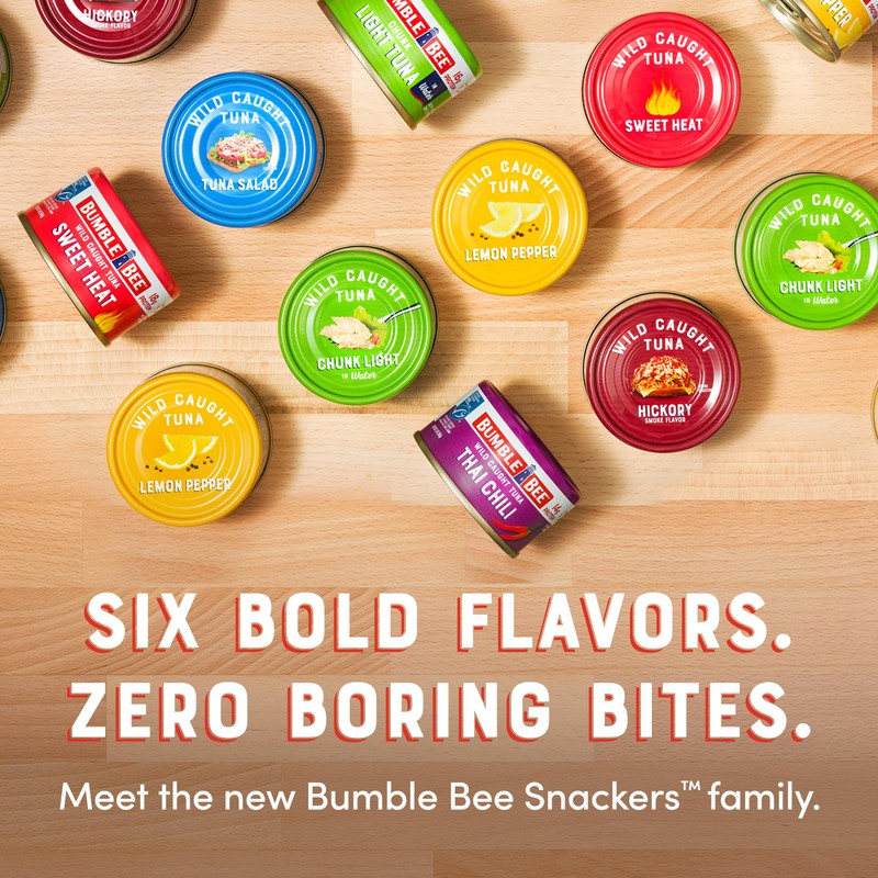 Bumble Bee Snackers - 16g Protein per Serving - Ready